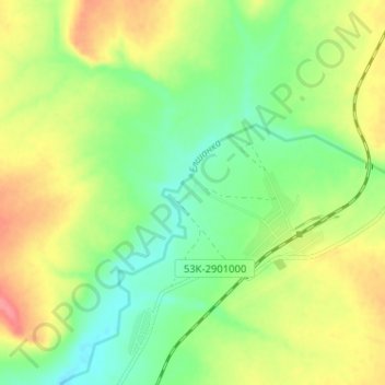 Чкаловский topographic map, elevation, terrain