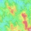 Les Mazeires topographic map, elevation, terrain