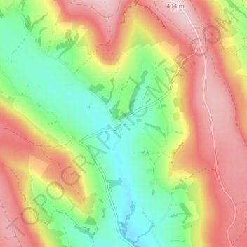 Church Houses topographic map, elevation, terrain