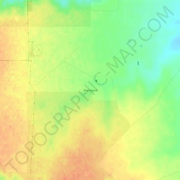 Wareland topographic map, elevation, terrain