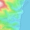 Partine topographic map, elevation, terrain