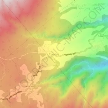 Civoleg topographic map, elevation, terrain