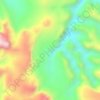 Jaramana topographic map, elevation, terrain