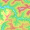 Ennis topographic map, elevation, terrain