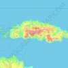 Kabupaten de Manggarai oriental topographic map, elevation, terrain