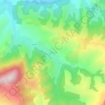 Ivăneasa topographic map, elevation, terrain