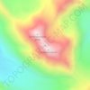 3 sisters topographic map, elevation, terrain