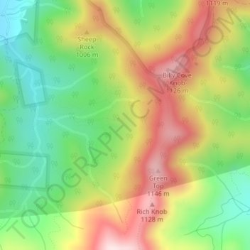 Harriet Cove topographic map, elevation, terrain