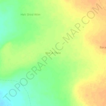 War A Thile topographic map, elevation, terrain