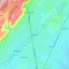 Oyarifa topographic map, elevation, terrain