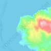 Faros Armenistis topographic map, elevation, terrain