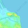 Hergla topographic map, elevation, terrain