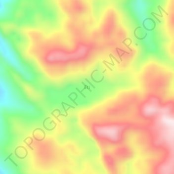 Eti topographic map, elevation, terrain