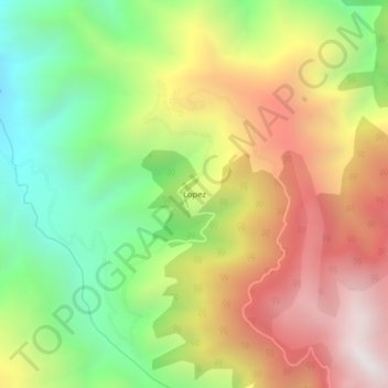 Lopez topographic map, elevation, terrain