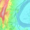 Ruddle topographic map, elevation, terrain