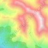 Brandon Peak topographic map, elevation, terrain
