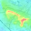 Kebomas topographic map, elevation, terrain