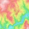 Crozet topographic map, elevation, terrain