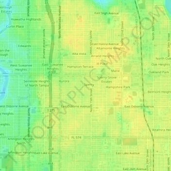 Turner topographic map, elevation, terrain