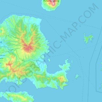 Kamara topographic map, elevation, terrain