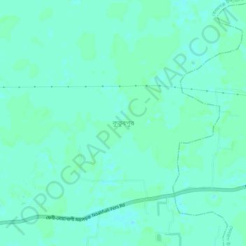 Kutubpur topographic map, elevation, terrain