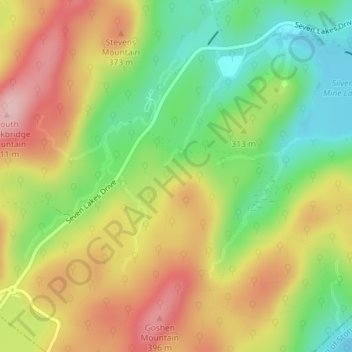 Palisades Interstate Park topographic map, elevation, terrain
