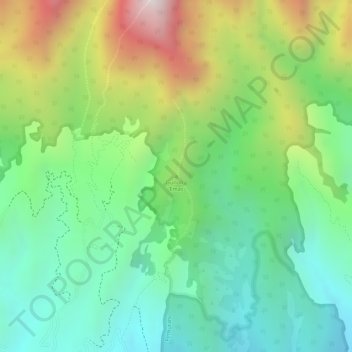 Gunung Emas topographic map, elevation, terrain