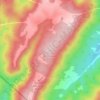 Flattop Mountain topographic map, elevation, terrain