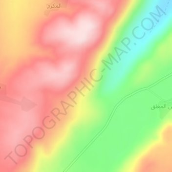 As Sufaniyah topographic map, elevation, terrain