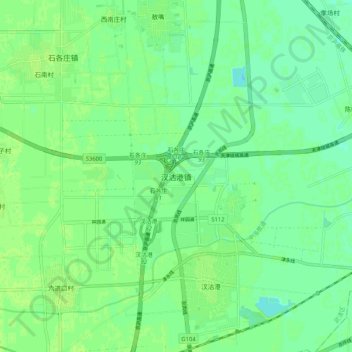 Chagugang topographic map, elevation, terrain