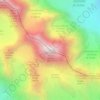 Königspitze - Gran Zebrù topographic map, elevation, terrain