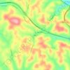 Lover topographic map, elevation, terrain