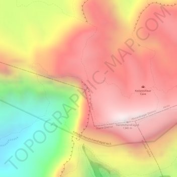 Kokankada topographic map, elevation, terrain