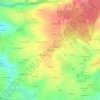 Blanchard topographic map, elevation, terrain