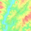 Waleska topographic map, elevation, terrain