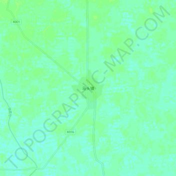 马头镇 topographic map, elevation, terrain