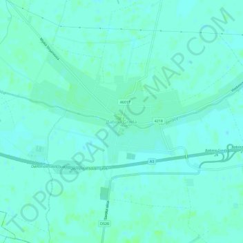 Babina Greda topographic map, elevation, terrain