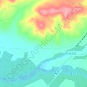 Nicasia topographic map, elevation, terrain