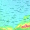 Ngampel topographic map, elevation, terrain