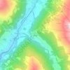 Clavadel topographic map, elevation, terrain