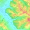 Le Conte topographic map, elevation, terrain