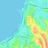 Sario Utara topographic map, elevation, terrain