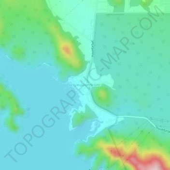 Ban Mong Kra Thae topographic map, elevation, terrain