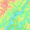Ji'an topographic map, elevation, terrain