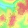 La Fontaine des Parades topographic map, elevation, terrain
