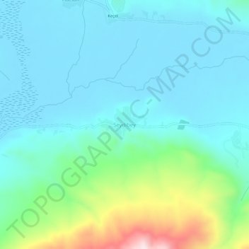 Seydibey topographic map, elevation, terrain