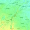 Bodeh topographic map, elevation, terrain