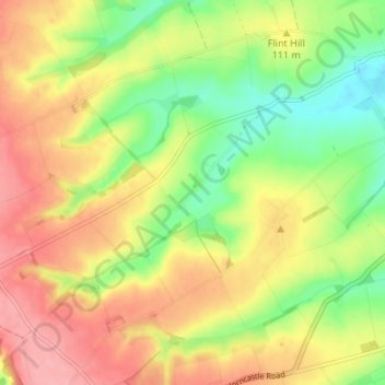 Withcall topographic map, elevation, terrain