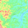 Rangaina topographic map, elevation, terrain