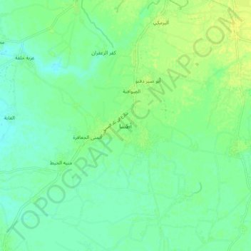 Atsa topographic map, elevation, terrain